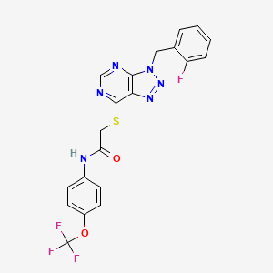 2-((3-(2-fluorobenzyl)-3H-[1,2,3]triazolo[4,5-d]pyrimidin-7-yl)thio)-N-(4-(trifluoromethoxy)phenyl)acetamide