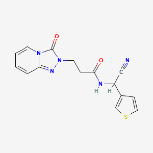 N-[Cyano(thiophen-3-yl)methyl]-3-(3-oxo-[1,2,4]triazolo[4,3-a]pyridin-2-yl)propanamide