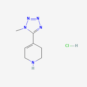 4-(1-Methyltetrazol-5-yl)-1,2,3,6-tetrahydropyridine;hydrochloride