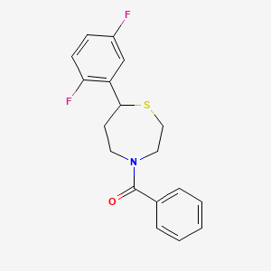 (7-(2,5-Difluorophenyl)-1,4-thiazepan-4-yl)(phenyl)methanone