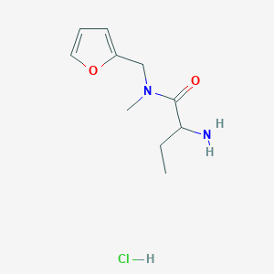 2-amino-N-(furan-2-ylmethyl)-N-methylbutanamide hydrochloride