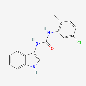 molecular formula C16H14ClN3O B2976530 1-(5-chloro-2-methylphenyl)-3-(1H-indol-3-yl)urea CAS No. 899990-11-5