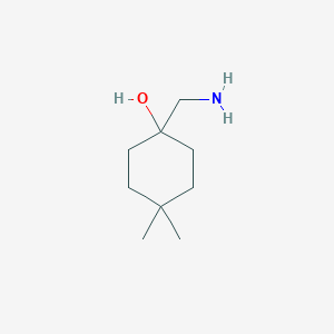 molecular formula C9H19NO B2976531 1-(Aminomethyl)-4,4-dimethylcyclohexan-1-ol CAS No. 854919-87-2