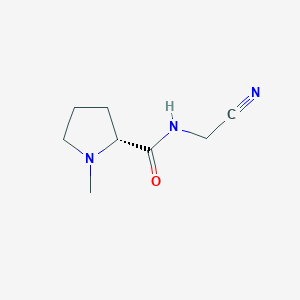 molecular formula C8H13N3O B2976546 (2R)-N-(Cyanomethyl)-1-methylpyrrolidine-2-carboxamide CAS No. 2305150-20-1