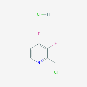 molecular formula C6H5Cl2F2N B2976555 2-(Chloromethyl)-3,4-difluoropyridine;hydrochloride CAS No. 2416236-82-1