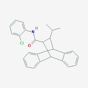 molecular formula C26H24ClNO B297659 N-(2-chlorophenyl)-16-isopropyltetracyclo[6.6.2.0~2,7~.0~9,14~]hexadeca-2,4,6,9,11,13-hexaene-15-carboxamide 