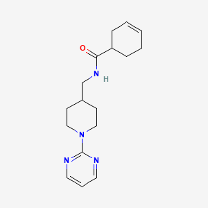 N-((1-(pyrimidin-2-yl)piperidin-4-yl)methyl)cyclohex-3-enecarboxamide