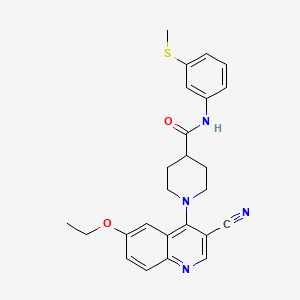 2-{6-[(dimethylamino)sulfonyl]-2-oxo-2,3-dihydro-1H-thieno[2,3-b][1,4]thiazin-1-yl}-N-(4-ethoxy-3-methoxybenzyl)acetamide