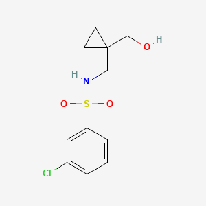 3-chloro-N-((1-(hydroxymethyl)cyclopropyl)methyl)benzenesulfonamide