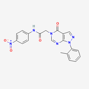 2-[1-(2-methylphenyl)-4-oxopyrazolo[3,4-d]pyrimidin-5-yl]-N-(4-nitrophenyl)acetamide