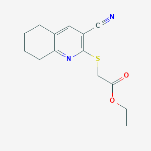 Ethyl 2-[(3-cyano-5,6,7,8-tetrahydroquinolin-2-yl)sulfanyl]acetate