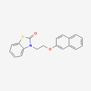 molecular formula C19H15NO2S B2976730 3-(2-(naphthalen-2-yloxy)ethyl)benzo[d]thiazol-2(3H)-one CAS No. 881042-16-6