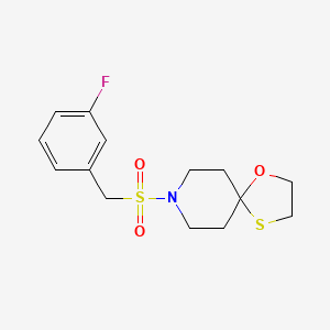 8-((3-Fluorobenzyl)sulfonyl)-1-oxa-4-thia-8-azaspiro[4.5]decane