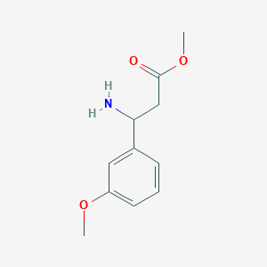 molecular formula C11H15NO3 B2976747 Methyl 3-amino-3-(3-methoxyphenyl)propanoate CAS No. 669087-27-8