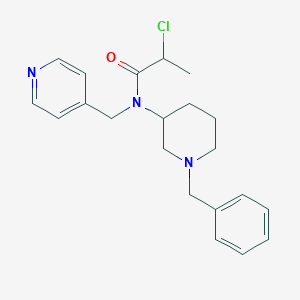 N-(1-Benzylpiperidin-3-yl)-2-chloro-N-(pyridin-4-ylmethyl)propanamide