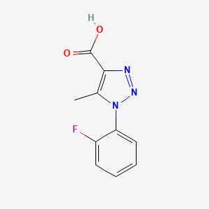 molecular formula C10H8FN3O2 B2976760 1-(2-fluorophenyl)-5-methyl-1H-1,2,3-triazole-4-carboxylic acid CAS No. 887035-85-0