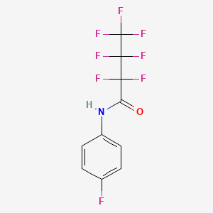 molecular formula C10H5F8NO B2976765 2,2,3,3,4,4,4-heptafluoro-N-(4-fluorophenyl)butanamide CAS No. 550301-92-3