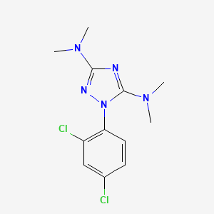 molecular formula C12H15Cl2N5 B2976787 1-(2,4-二氯苯基)-N~3~,N~3~,N~5~,N~5~-四甲基-1H-1,2,4-三唑-3,5-二胺 CAS No. 303996-65-8