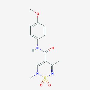 N-(4-Methoxyphenyl)-2,5-dimethyl-1,1-dioxo-1,2,6-thiadiazine-4-carboxamide