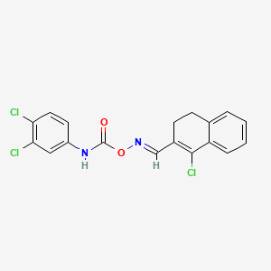 4-Chloro-3-[({[(3,4-dichloroanilino)carbonyl]oxy}imino)methyl]-1,2-dihydronaphthalene