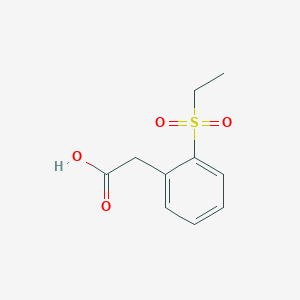 molecular formula C10H12O4S B2976806 2-(2-(Ethylsulfonyl)phenyl)acetic acid CAS No. 1363179-47-8