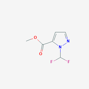 molecular formula C6H6F2N2O2 B2976817 1-(二氟甲基)-1H-吡唑-5-甲酸甲酯 CAS No. 2101195-08-6