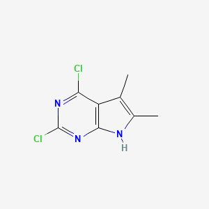 2,4-Dichloro-5,6-dimethyl-7H-pyrrolo[2,3-d]pyrimidine