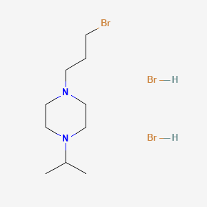 molecular formula C10H23Br3N2 B2976825 1-(3-Bromopropyl)-4-(propan-2-yl)piperazine dihydrobromide CAS No. 1803593-43-2