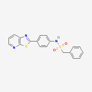 1-phenyl-N-(4-(thiazolo[5,4-b]pyridin-2-yl)phenyl)methanesulfonamide