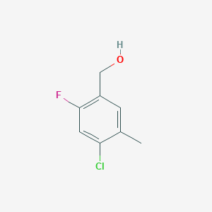molecular formula C8H8ClFO B2976857 4-氯-2-氟-5-甲基苯甲醇 CAS No. 1805042-06-1