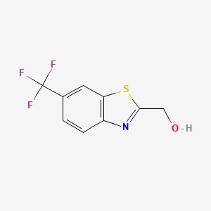 molecular formula C9H6F3NOS B2976860 [6-(Trifluoromethyl)-1,3-benzothiazol-2-yl]methanol CAS No. 1540617-68-2