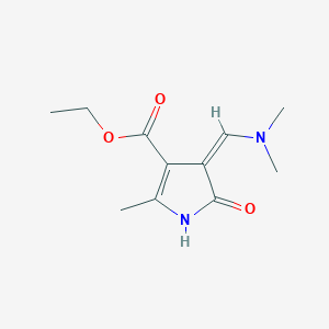 Ethyl 4-((dimethylamino)methylene)-2-methyl-5-oxo-4,5-dihydro-1H-pyrrole-3-carboxylate