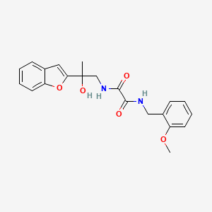 molecular formula C21H22N2O5 B2976948 N1-(2-(benzofuran-2-yl)-2-hydroxypropyl)-N2-(2-methoxybenzyl)oxalamide CAS No. 1903681-07-1