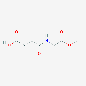 molecular formula C7H11NO5 B2976972 4-[(2-Methoxy-2-oxoethyl)amino]-4-oxobutanoic acid CAS No. 142451-68-1