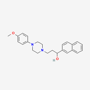 3-[4-(4-Methoxyphenyl)piperazino]-1-(2-naphthyl)-1-propanol
