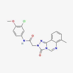 molecular formula C19H16ClN5O3 B2977036 N-(3-chloro-4-methoxyphenyl)-2-(7-methyl-3-oxo-[1,2,4]triazolo[4,3-c]quinazolin-2(3H)-yl)acetamide CAS No. 1226454-29-0