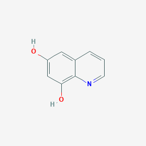 molecular formula C9H7NO2 B2977058 喹啉-6,8-二酚 CAS No. 64165-36-2