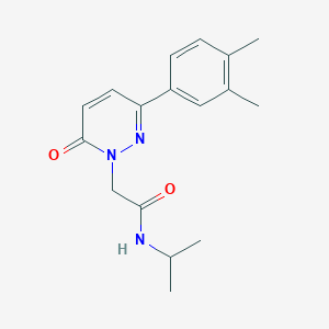 molecular formula C17H21N3O2 B2977060 2-[3-(3,4-dimethylphenyl)-6-oxopyridazin-1(6H)-yl]-N-(propan-2-yl)acetamide CAS No. 1252916-91-8