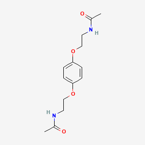 molecular formula C14H20N2O4 B2977061 N,N'-[1,4-苯撑二（氧乙烷-2,1-二基）]二乙酰胺 CAS No. 893768-96-2
