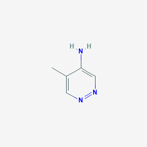 molecular formula C5H7N3 B2977063 5-Methylpyridazin-4-amine CAS No. 90568-14-2