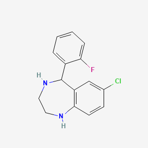 7-chloro-5-(2-fluorophenyl)-2,3,4,5-tetrahydro-1H-1,4-benzodiazepine