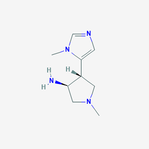 (3S,4R)-1-Methyl-4-(1-methyl-1H-imidazol-5-yl)pyrrolidin-3-amine