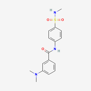 3-(dimethylamino)-N-(4-(N-methylsulfamoyl)phenyl)benzamide