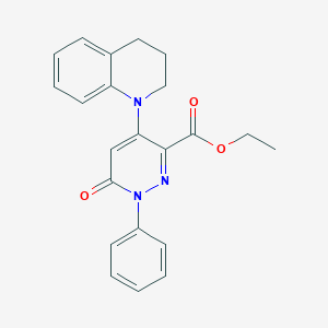 ethyl 4-(3,4-dihydroquinolin-1(2H)-yl)-6-oxo-1-phenyl-1,6-dihydropyridazine-3-carboxylate