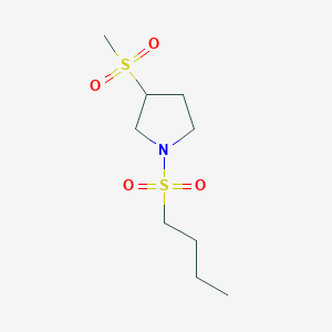 1-(Butylsulfonyl)-3-(methylsulfonyl)pyrrolidine