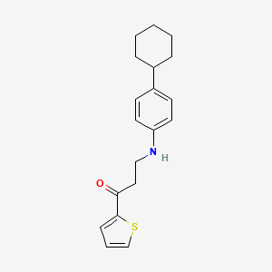3-(4-Cyclohexylanilino)-1-(2-thienyl)-1-propanone