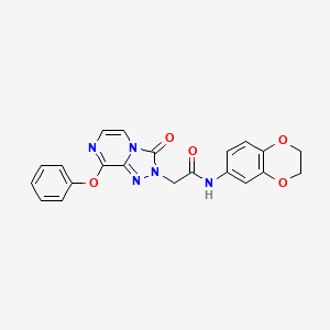 N-(2,3-dihydrobenzo[b][1,4]dioxin-6-yl)-2-(3-oxo-8-phenoxy-[1,2,4]triazolo[4,3-a]pyrazin-2(3H)-yl)acetamide