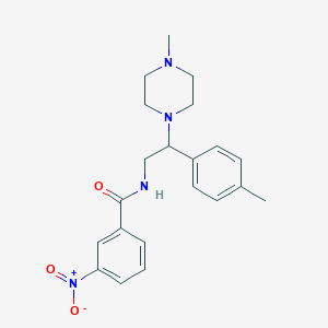 N-(2-(4-methylpiperazin-1-yl)-2-(p-tolyl)ethyl)-3-nitrobenzamide