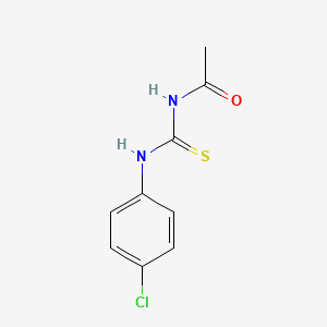 molecular formula C9H9ClN2OS B2977112 N-[(4-氯苯基)氨基甲酰硫代]乙酰胺 CAS No. 21258-14-0