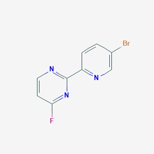 molecular formula C9H5BrFN3 B2977124 2-(5-Bromopyridin-2-yl)-4-fluoropyrimidine CAS No. 2111411-93-7